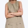 Utility-Minikleid aus Baumwoll-Canvas – Beige Utility-Minikleid aus Baumwoll-Canvas – Beige