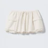 Utility-Minirock aus Twill – Off-White Utility-Minirock aus Twill – Off-White