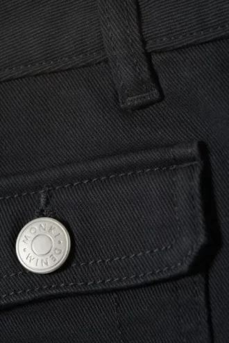 Utility Pocket Mini-Shorts – Schwarz