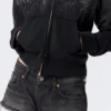 Venus Frayed Low Rise Denim Hotpants – Chelsea Black – Schwarz Venus Frayed Low Rise Denim Hotpants – Chelsea Black – Schwarz