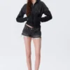 Venus Frayed Low Rise Denim Hotpants – Chelsea Black – Schwarz Venus Frayed Low Rise Denim Hotpants – Chelsea Black – Schwarz