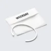 Versilbertes Armband mit offener Manschette – Silber Versilbertes Armband mit offener Manschette – Silber