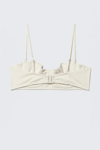 Vielseitiges Bikini-Oberteil mit Bügeln – Hellbeige Vielseitiges Bikini-Oberteil mit Bügeln – Hellbeige