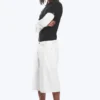 Void Mid Rise Loose Long Denim Shorts – Dirty White – Weiß Void Mid Rise Loose Long Denim Shorts – Dirty White – Weiß