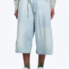 Void Mid Rise Loose Long Denim Shorts – Ghost Blue – Hellblau Void Mid Rise Loose Long Denim Shorts – Ghost Blue – Hellblau