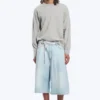 Void Mid Rise Loose Long Denim Shorts – Ghost Blue – Hellblau Void Mid Rise Loose Long Denim Shorts – Ghost Blue – Hellblau