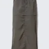 Wandelbarer Nylon-Cargo-Rock – Dunkelgrau Wandelbarer Nylon-Cargo-Rock – Dunkelgrau