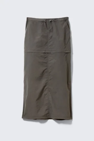 Wandelbarer Nylon-Cargo-Rock – Dunkelgrau Wandelbarer Nylon-Cargo-Rock – Dunkelgrau