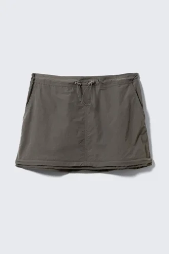Wandelbarer Nylon-Cargo-Rock – Dunkelgrau Wandelbarer Nylon-Cargo-Rock – Dunkelgrau