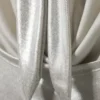 Wasserfall-Drapiertes Neckholder-Top – Glänzendes Beige