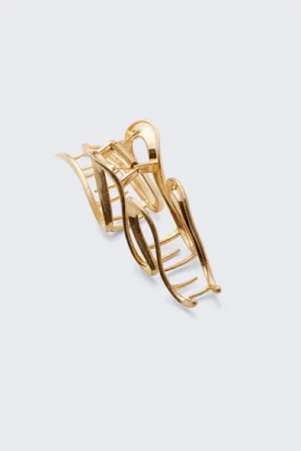 Wavy Haarspange – Gold