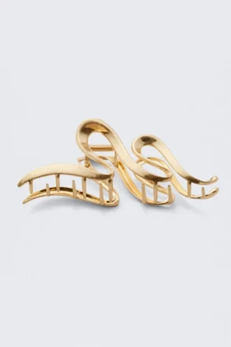 Wavy Haarspange – Gold