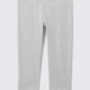 Weiche Capri-Leggings mit mittlerer Leibhöhe – Grau meliert Weiche Capri-Leggings mit mittlerer Leibhöhe – Grau meliert