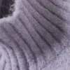 Weiche, figurbetonte Strickjacke mit Reißverschluss – Hellviolett meliert Weiche, figurbetonte Strickjacke mit Reißverschluss – Hellviolett meliert
