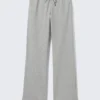 Weiche Pyjama-Hose aus Frottee – Grau meliert Weiche Pyjama-Hose aus Frottee – Grau meliert