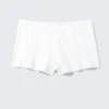 Weiche Pyjama-Shorts aus Pointelle – Weiß Weiche Pyjama-Shorts aus Pointelle – Weiß
