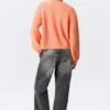 Weiche Strickjacke – Hellorange Weiche Strickjacke – Hellorange
