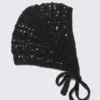 Weiche Strickmütze – Schwarz Weiche Strickmütze – Schwarz