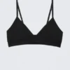 Weicher, nahtloser Triangel-BH – Schwarz Weicher, nahtloser Triangel-BH – Schwarz