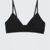 Weicher, nahtloser Triangel-BH – Schwarz Weicher, nahtloser Triangel-BH – Schwarz