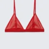 Weicher Triangel-BH aus Mesh – leuchtend rot Weicher Triangel-BH aus Mesh – leuchtend rot
