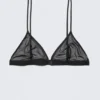 Weicher Triangel-BH aus Mesh – Schwarz Weicher Triangel-BH aus Mesh – Schwarz