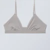 Weicher Triangel-Bralette – Hellgrau Weicher Triangel-Bralette – Hellgrau