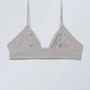 Weicher Triangel-Bralette – Hellgrau Weicher Triangel-Bralette – Hellgrau