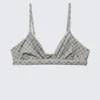 Weicher Triangel-Bralette – Kariert, Greige Weicher Triangel-Bralette – Kariert, Greige