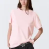 Weiches Baumwoll-T-Shirt in Regular-Fit – Hellrosa Weiches Baumwoll-T-Shirt in Regular-Fit – Hellrosa