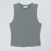 Weiches, gebürstetes Tanktop – Dunkel-Türkis Weiches, gebürstetes Tanktop – Dunkel-Türkis