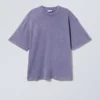 Weiches Oversize-T-Shirt – gewaschenes Lila Weiches Oversize-T-Shirt – gewaschenes Lila
