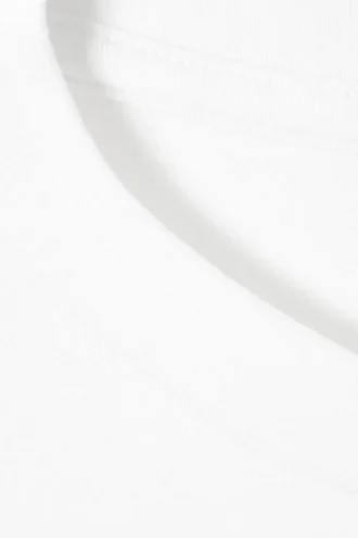 Weiches, oversized Langarmshirt – Weiß