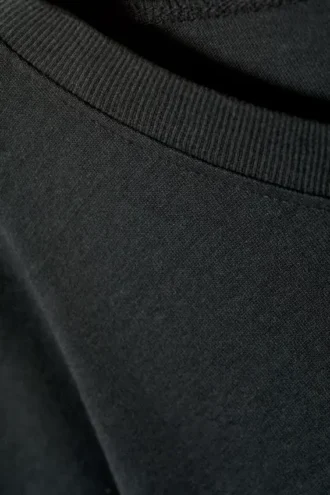 Weiches, oversized T-Shirt mit kurzen Ärmeln – Dunkelgrau
