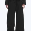 Weit geschnittene, gewaschene Ripstop-Hose – Schwarz Weit geschnittene, gewaschene Ripstop-Hose – Schwarz