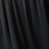 Weit geschnittene Satin-Hose mit drapiertem Schnitt – Dunkelgrau Weit geschnittene Satin-Hose mit drapiertem Schnitt – Dunkelgrau