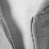 Weit geschnittener Kapuzenpullover mit Reißverschluss – Grau meliert Weit geschnittener Kapuzenpullover mit Reißverschluss – Grau meliert