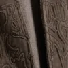 Weit geschnittener Kapuzenpullover mit Reißverschluss und Print – Dunkelbraun Weit geschnittener Kapuzenpullover mit Reißverschluss und Print – Dunkelbraun