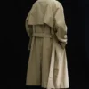 Weit geschnittener Zweireiher-Trenchcoat – Beige Weit geschnittener Zweireiher-Trenchcoat – Beige