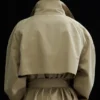 Weit geschnittener Zweireiher-Trenchcoat – Beige Weit geschnittener Zweireiher-Trenchcoat – Beige