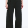 Weite Anzughose mit niedriger Taille – Schwarz Weite Anzughose mit niedriger Taille – Schwarz