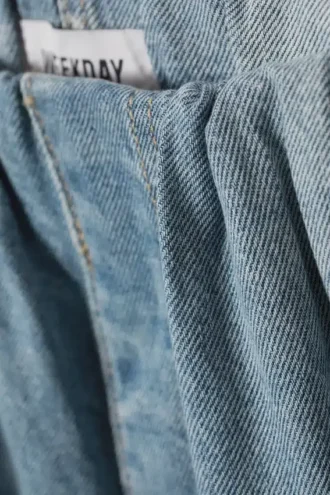 Weite, baggy Denim-Jogginghose – Tide Blue