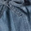 Weite Chambray-Hose – gewaschenes Blau Weite Chambray-Hose – gewaschenes Blau
