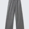Weite Chambray-Hose – Schwarz meliert Weite Chambray-Hose – Schwarz meliert