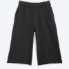 Weite Frottee-Shorts – Schwarz Weite Frottee-Shorts – Schwarz