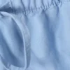 Weite, gewaschene Pull-On-Shorts – Hellblau Weite, gewaschene Pull-On-Shorts – Hellblau