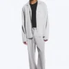 Weite Lounge-Hose aus Baumwolle – Hellstaubgrau Weite Lounge-Hose aus Baumwolle – Hellstaubgrau
