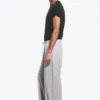 Weite Lounge-Hose aus Baumwolle – Hellstaubgrau Weite Lounge-Hose aus Baumwolle – Hellstaubgrau