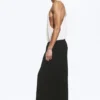 Weite Lounge-Hose aus Baumwolle – Schwarz Weite Lounge-Hose aus Baumwolle – Schwarz