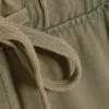Weite Lounge-Hose aus Baumwolle – Staubiges Khaki-Grün Weite Lounge-Hose aus Baumwolle – Staubiges Khaki-Grün